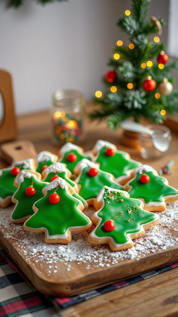 christmas tree sugar cookies christmas tree sugar cookies