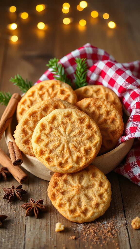 cinnamon sugar waffle cookies