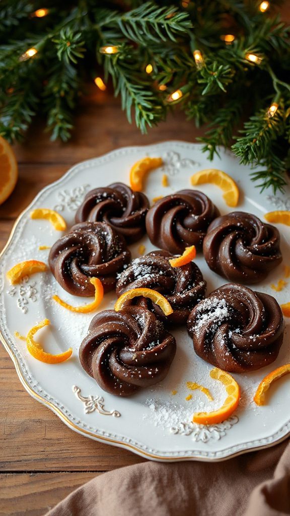 citrus flavored chocolate spritz cookies citrus flavored chocolate spritz cookies