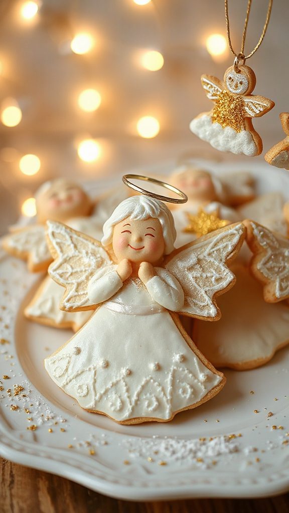 classic angel themed cookies