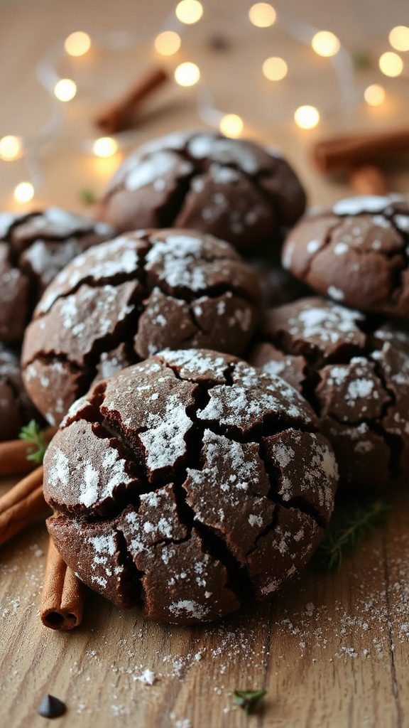 classic chocolate crinkle cookies