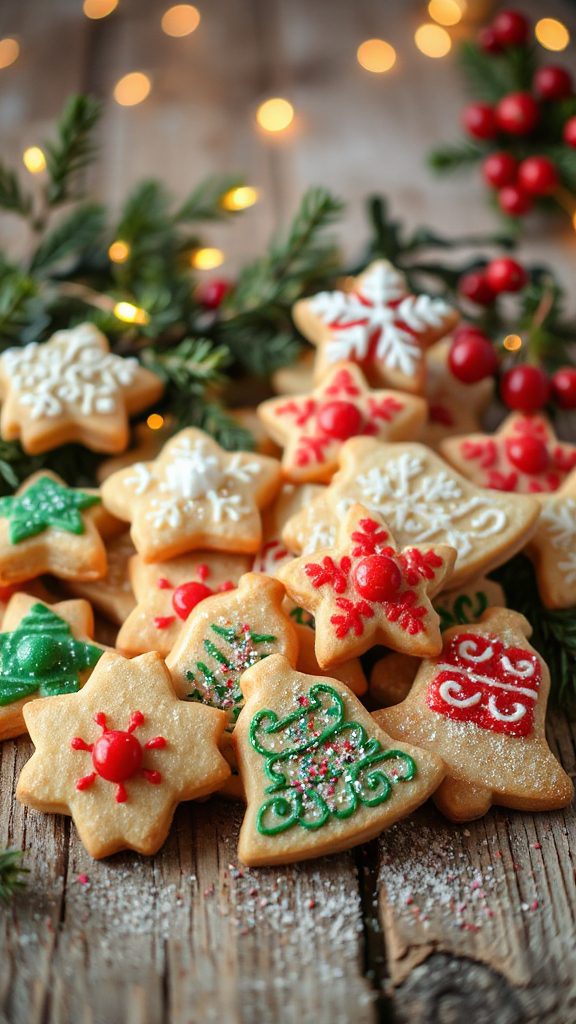 classic holiday bell cookies