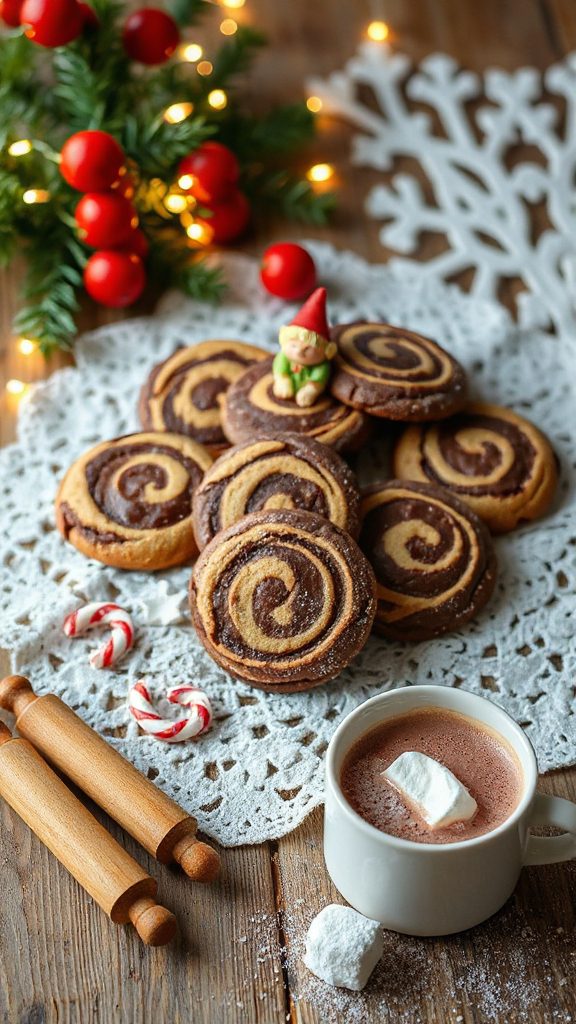 cocoa filled cream cheese cookies
