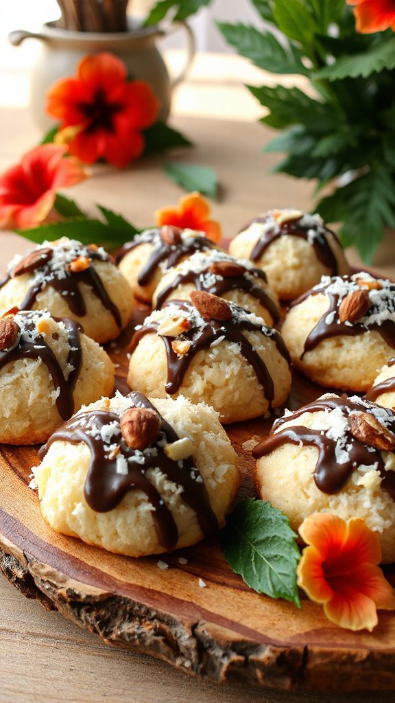 coconut almond chocolate cookies