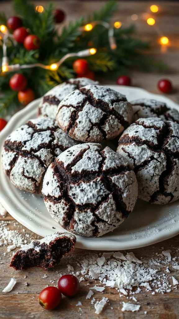 coconut black sesame cookies