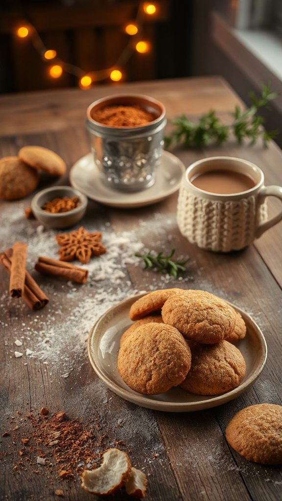 coconut chai spiced cookies