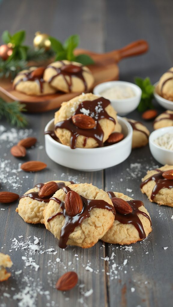 coconut chocolate almond cookies