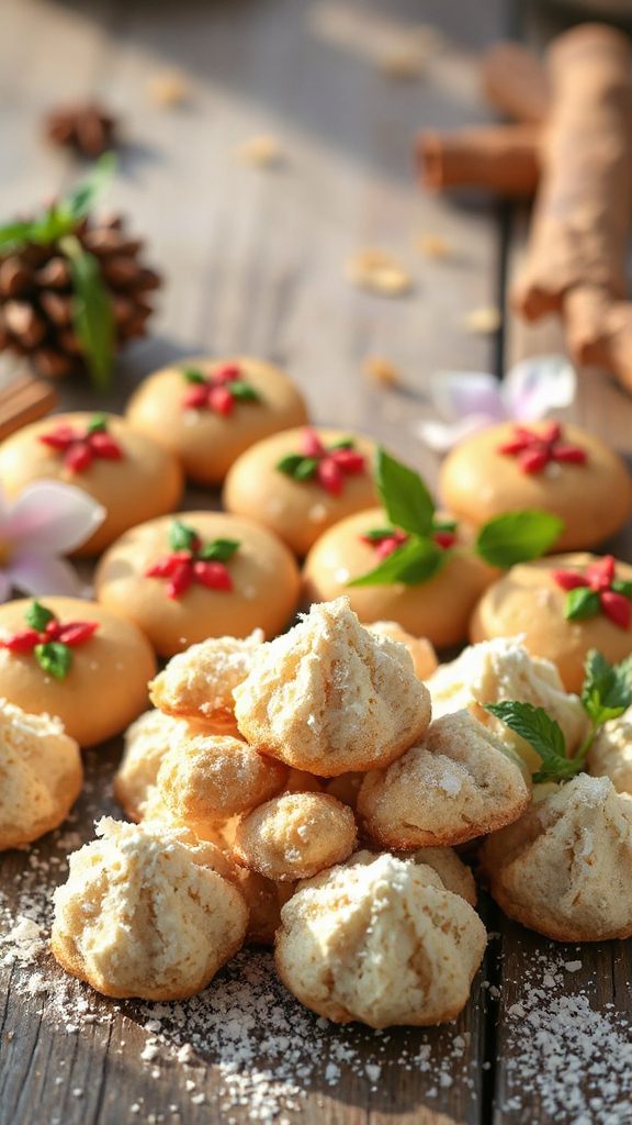 coconut cinnamon macaroon cookies