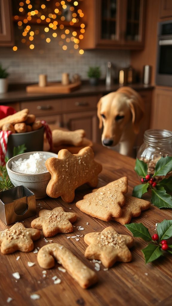 coconut flaxseed dog cookies