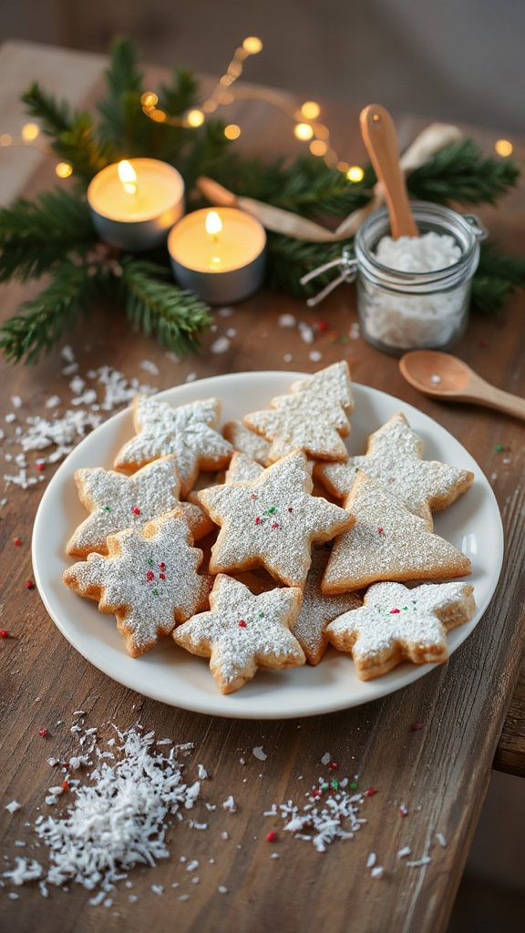 coconut flour shortbread cookies
