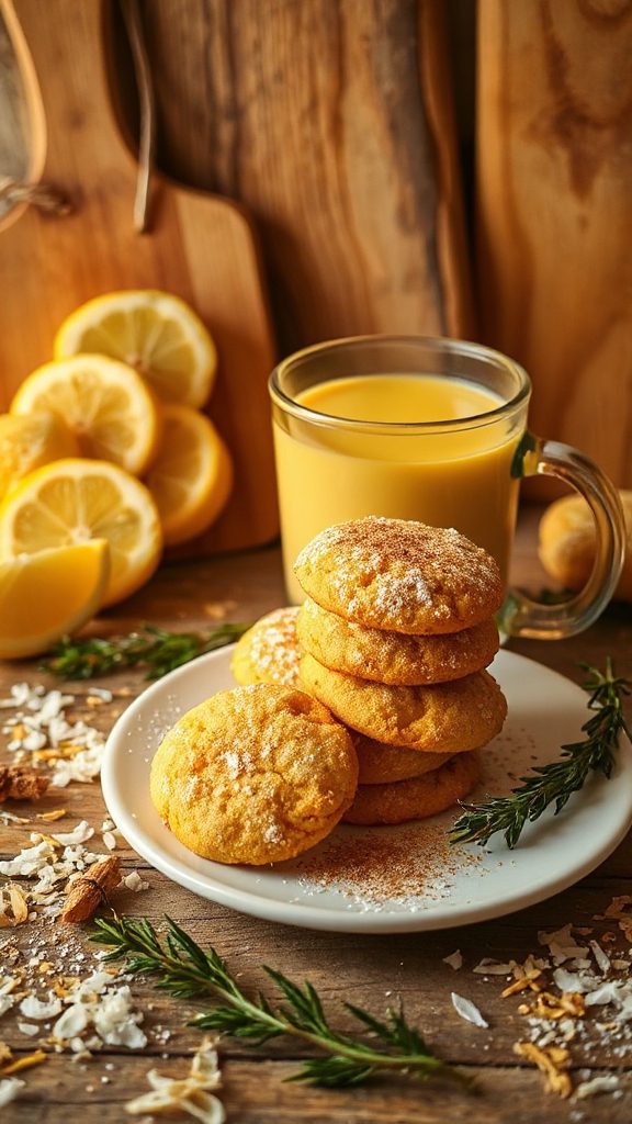 coconut lemon holiday cookies