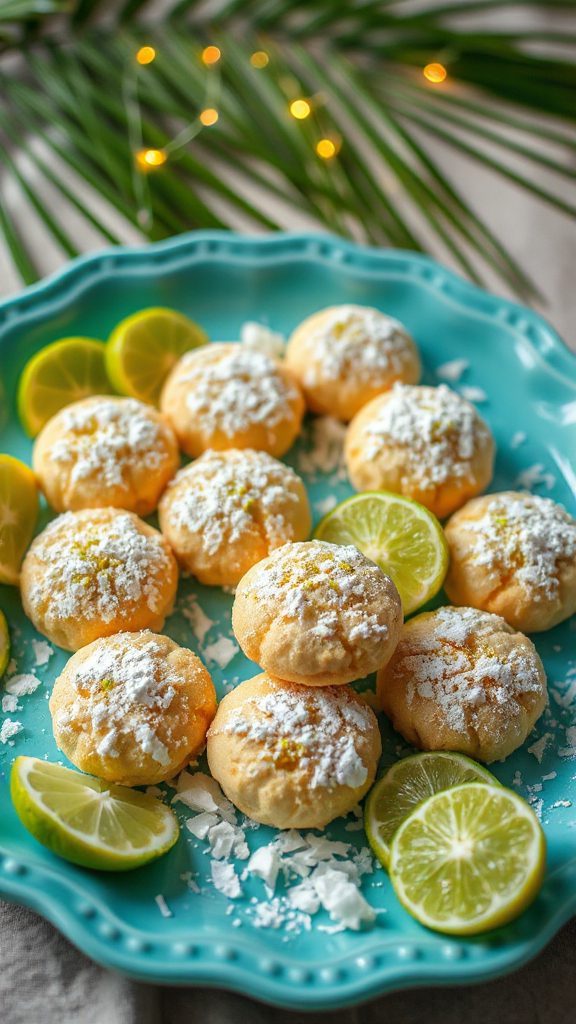 coconut lime shortbread cookies