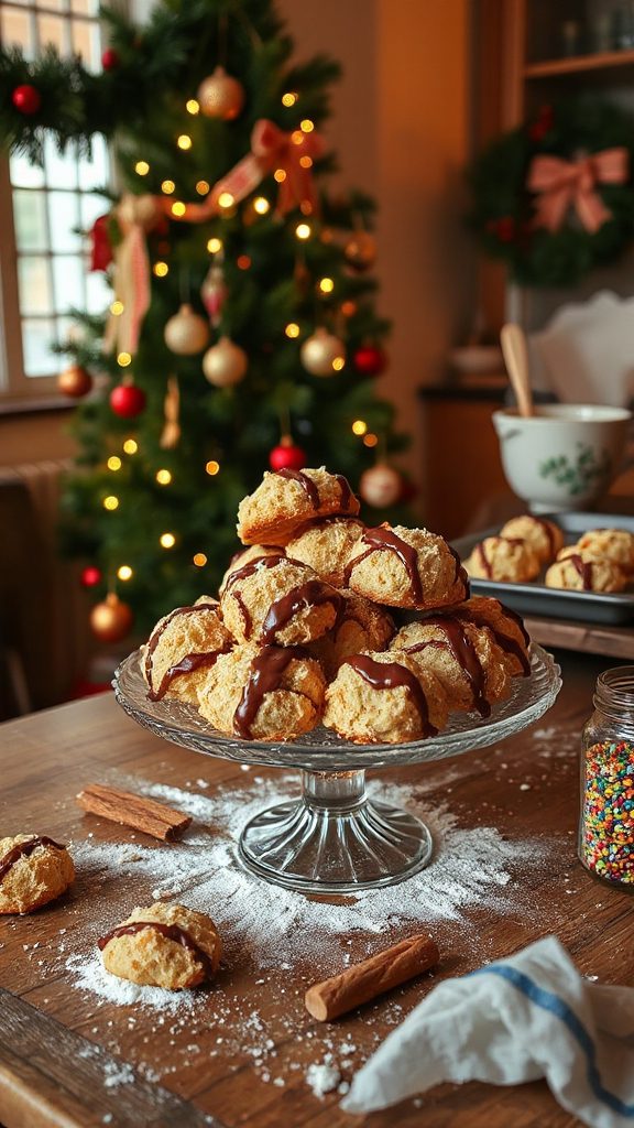 coconut macaroon holiday treats