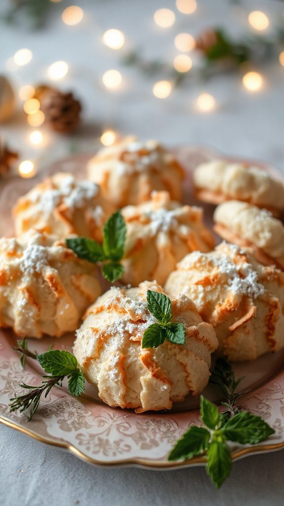 coconut macaroon lace cookies