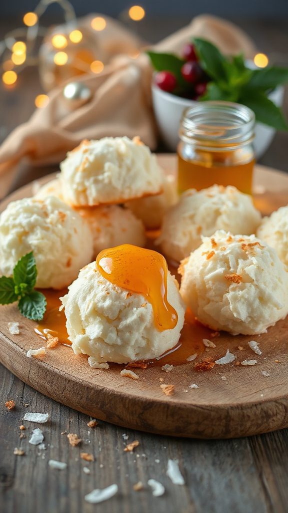 coconut macaroons with honey