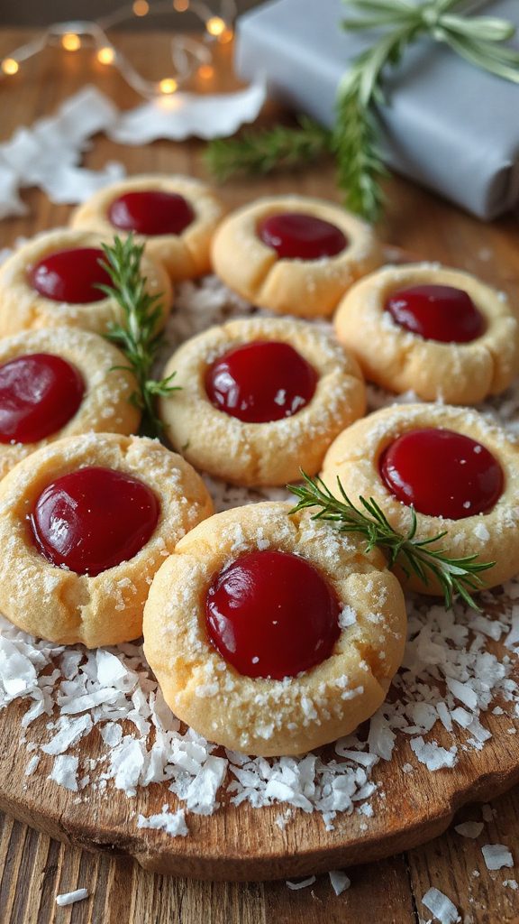 coconut red bean cookies