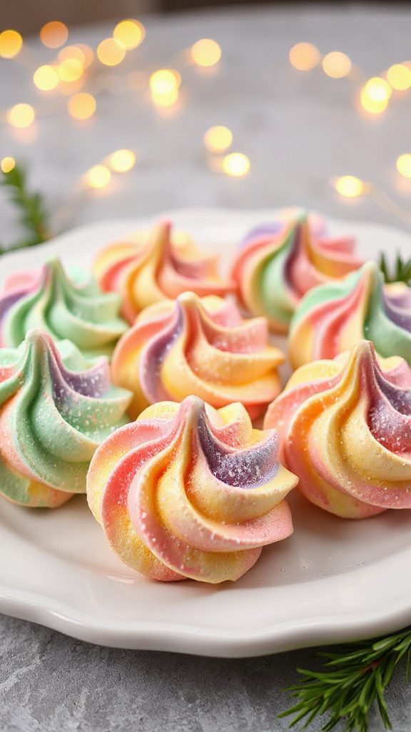 colorful airy meringue cookies colorful airy meringue cookies