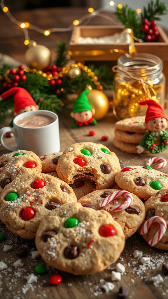 colorful chewy holiday cookies