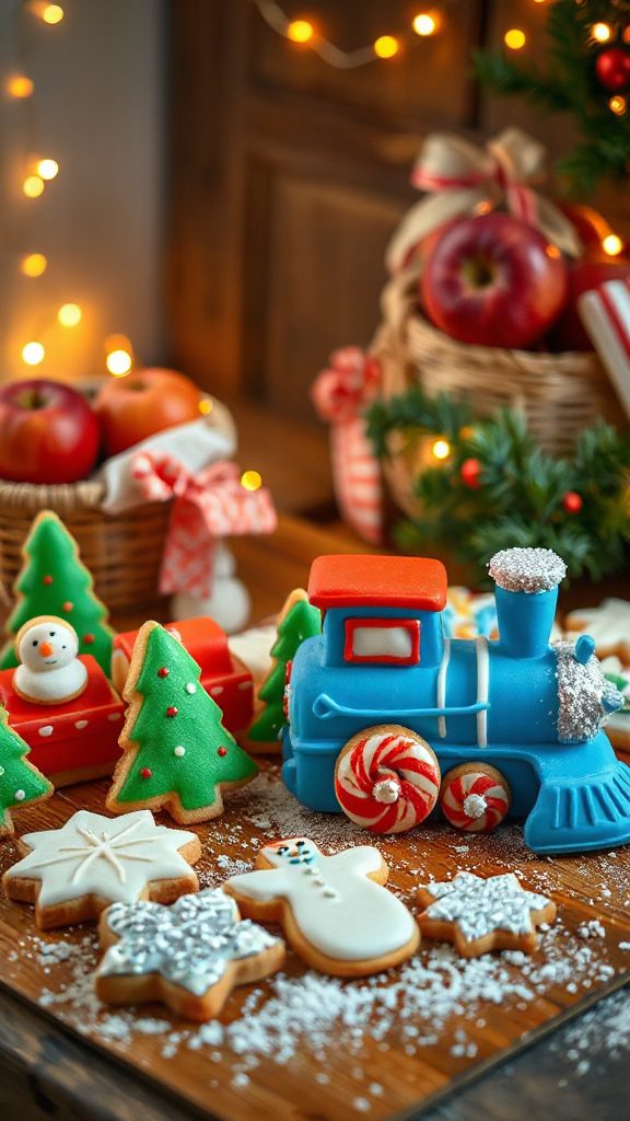 colorful festive train cookies colorful festive train cookies