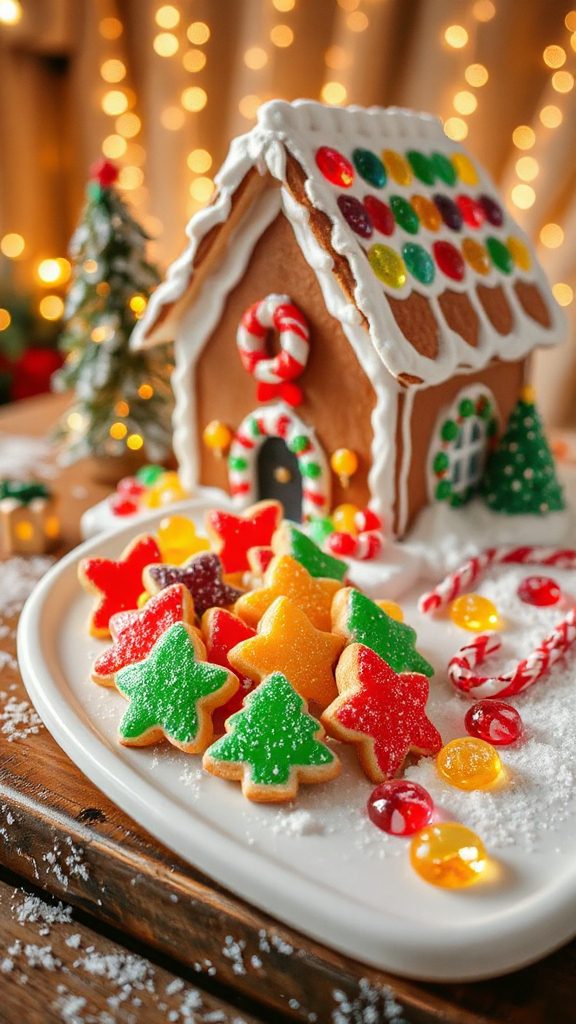 colorful gumdrop gingerbread houses