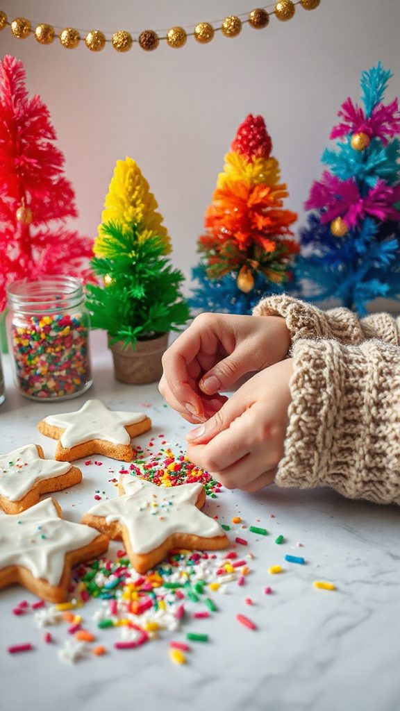 colorful holiday tree cookies colorful holiday tree cookies