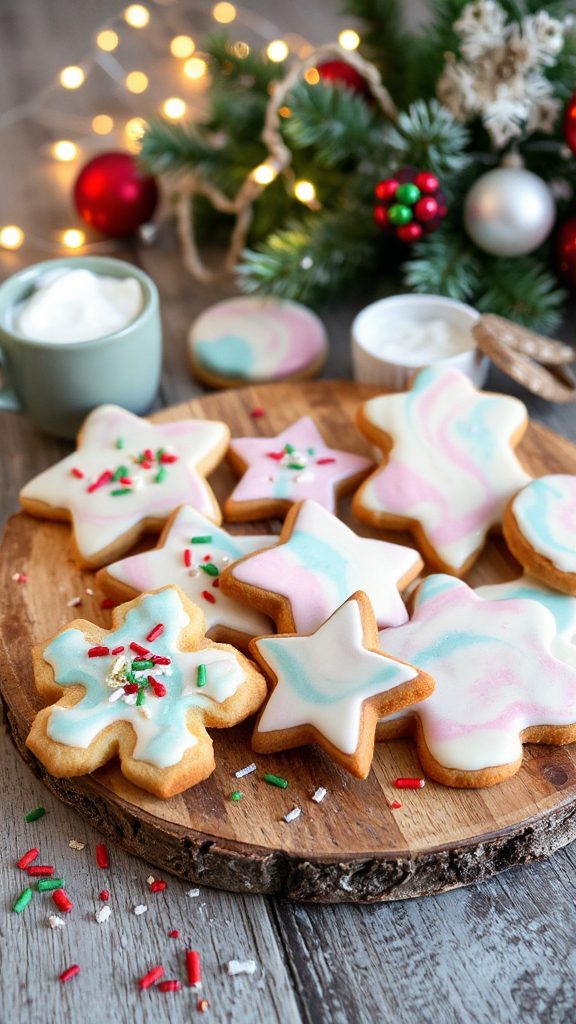 colorful marbled icing recipe