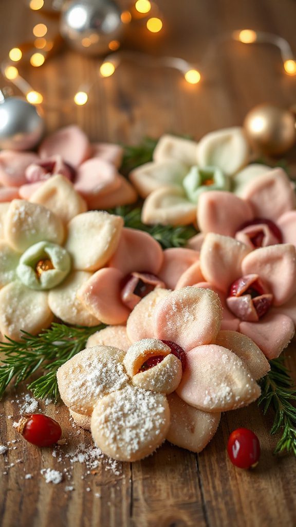 colorful tulip shaped cookies