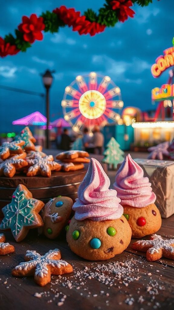 cotton candy cookie cones