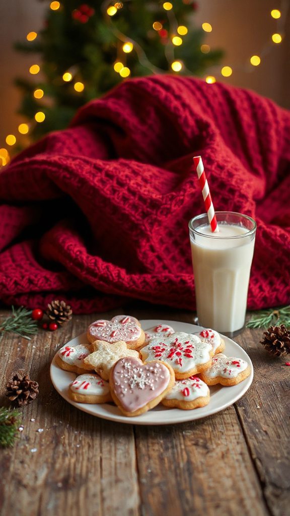 cozy holiday blanket backdrop