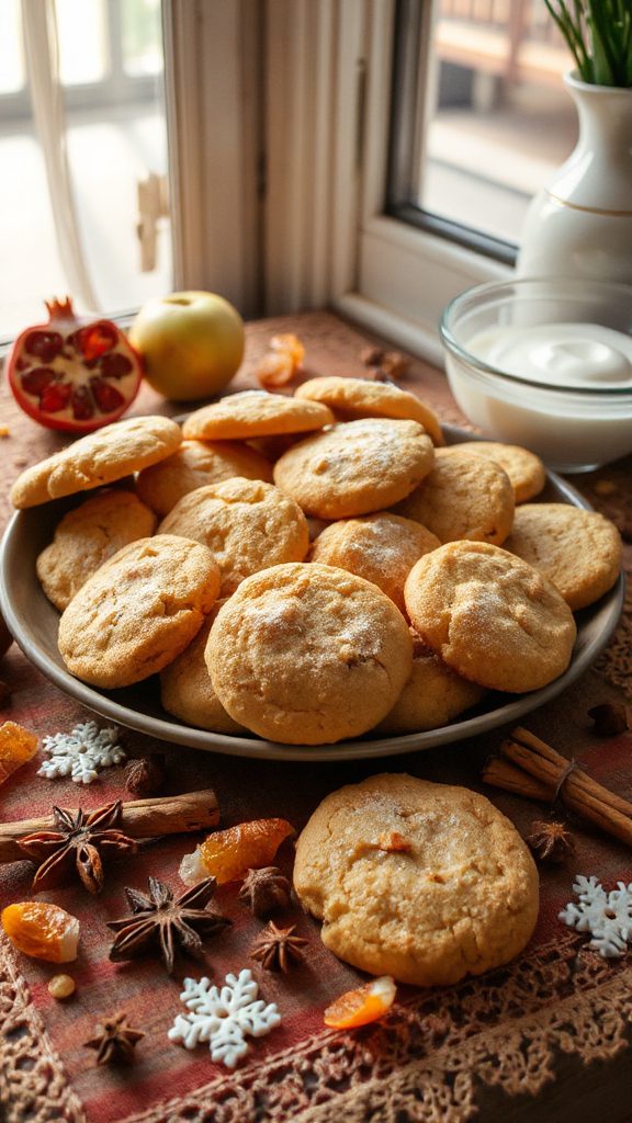 cozy spiced apple cookies