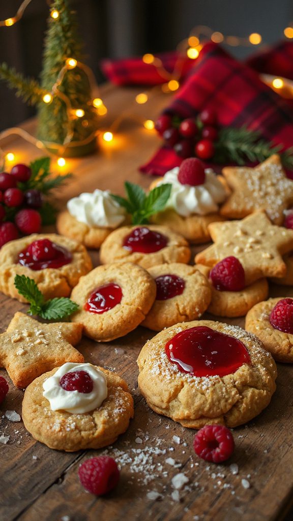 cranachan inspired raspberry cookies