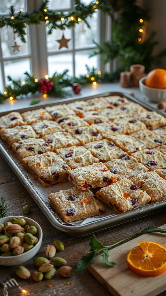 cranberry orange dessert bars