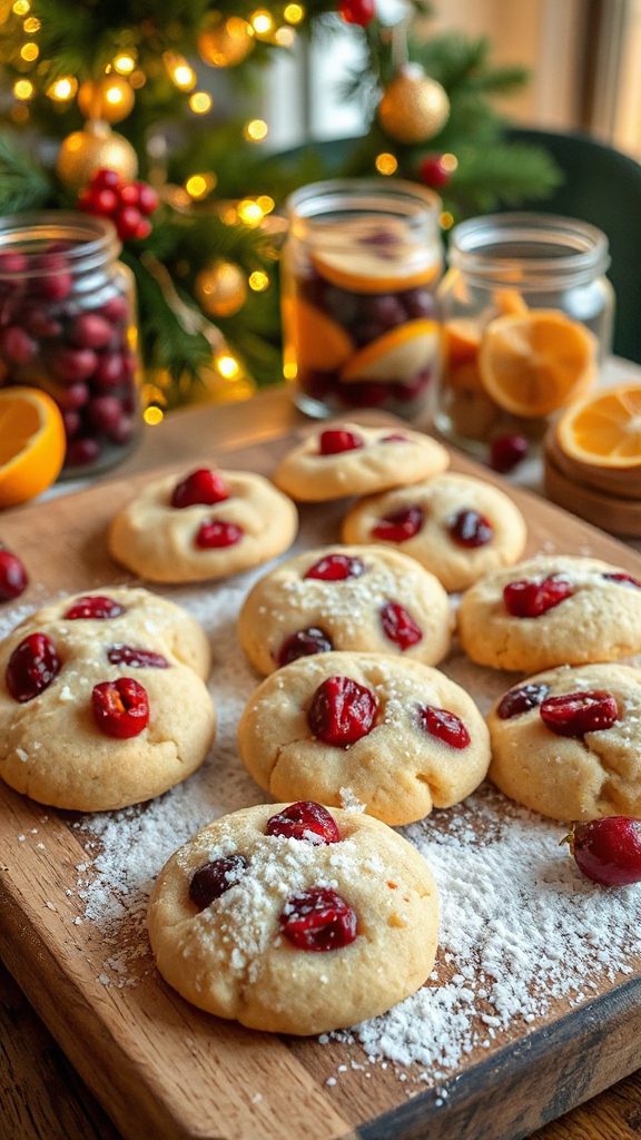 cranberry orange holiday cookies