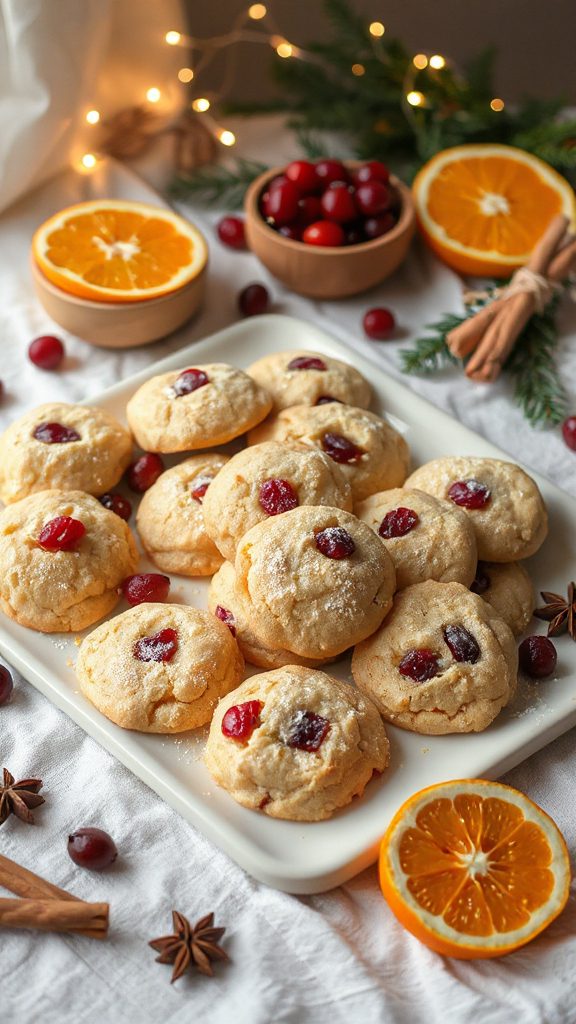 cranberry orange holiday cookies