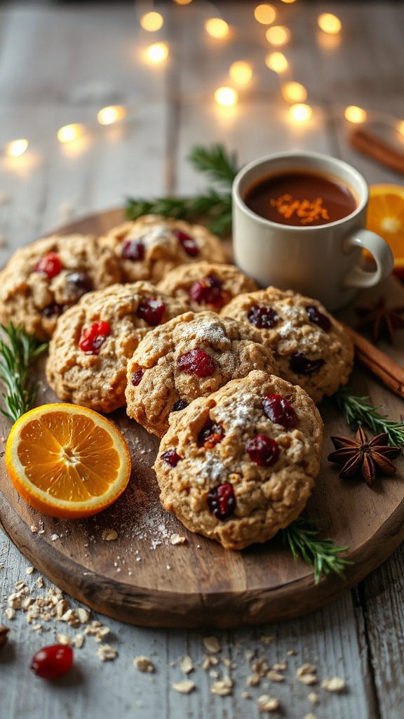 cranberry orange oatmeal cookies