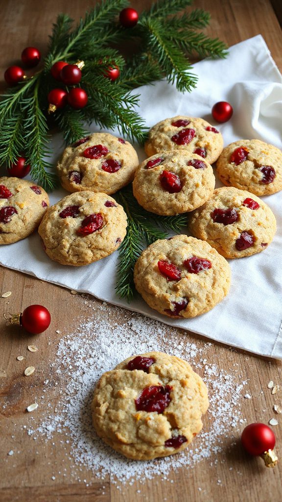 cranberry orange oatmeal cookies