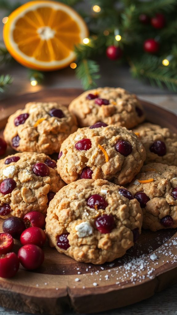 cranberry orange oatmeal cookies