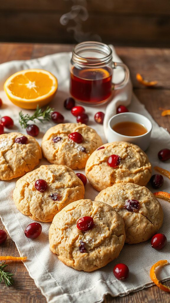 cranberry orange sourdough cookies