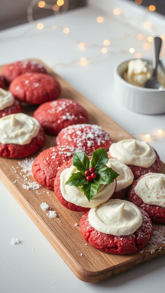 creamy red velvet cookies creamy red velvet cookies