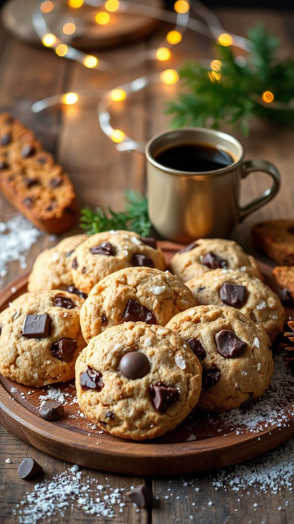crispy espresso chocolate biscotti
