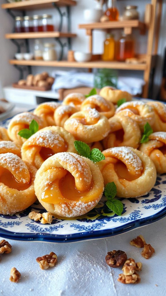 crispy honey drenched pastries