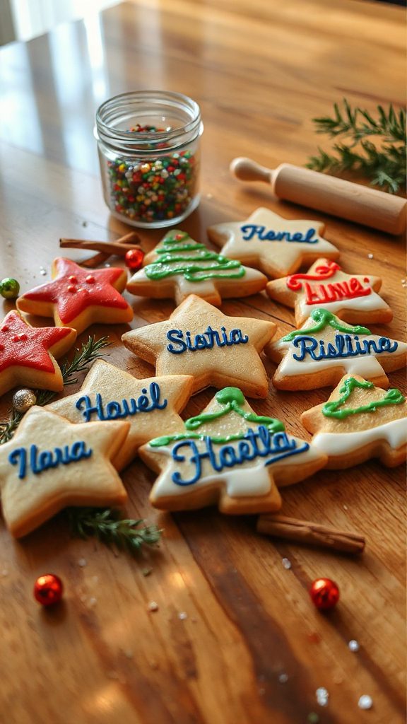 custom holiday cookie messages