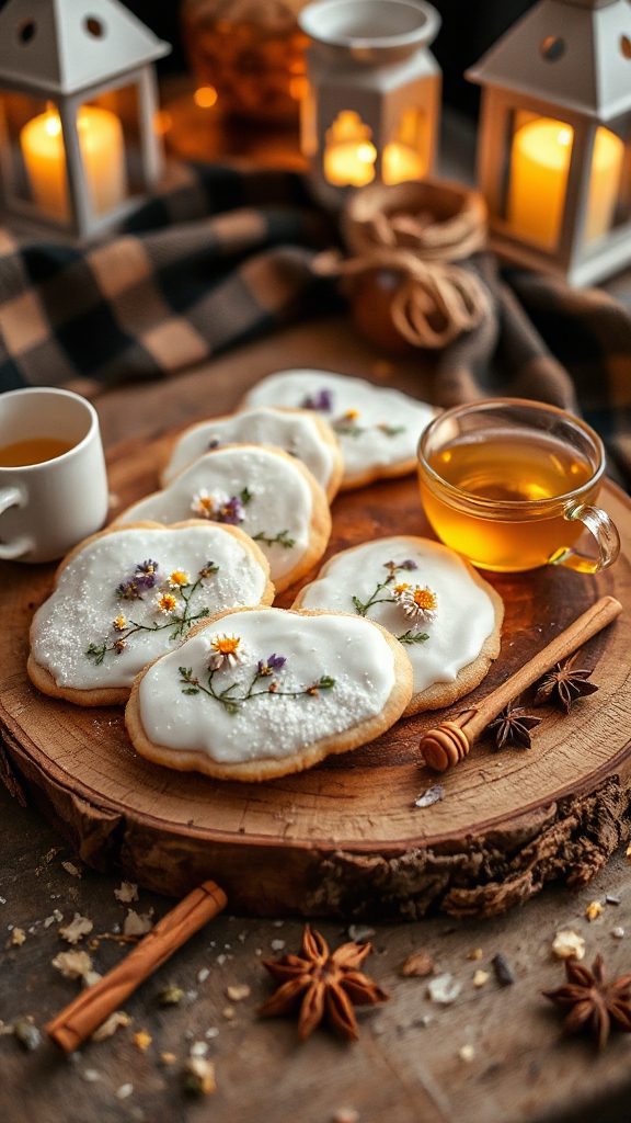 customizable chamomile cookie variations