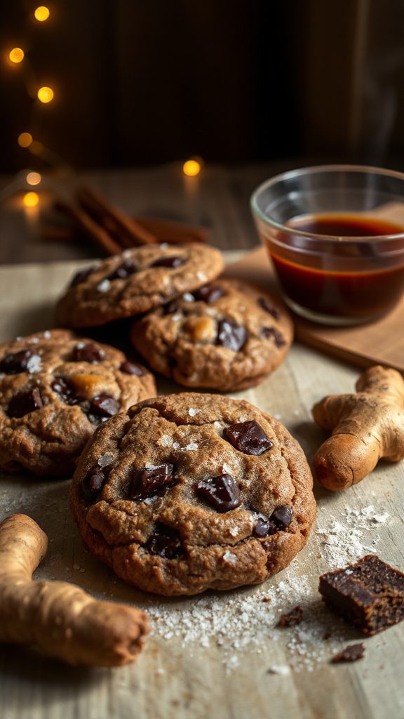 dark chocolate miso cookies