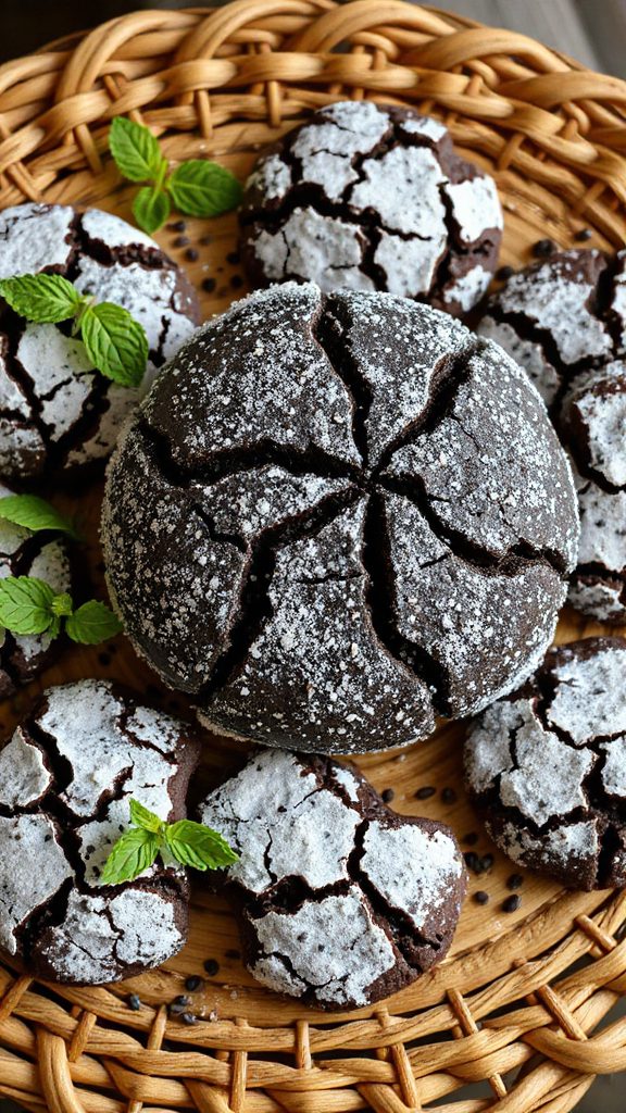 decadent black sesame cookies