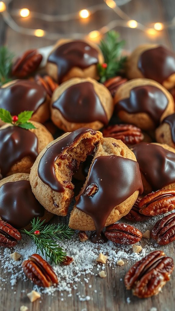 decadent bourbon pecan cookies