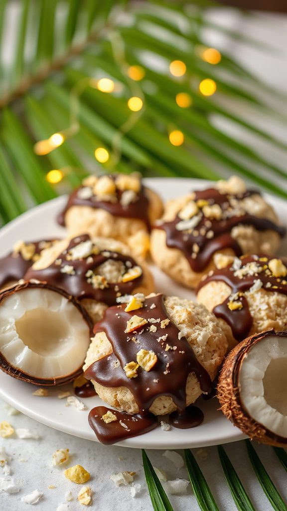 decadent chocolate coconut cookies