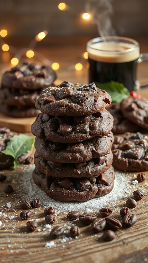 decadent chocolate coffee cookies