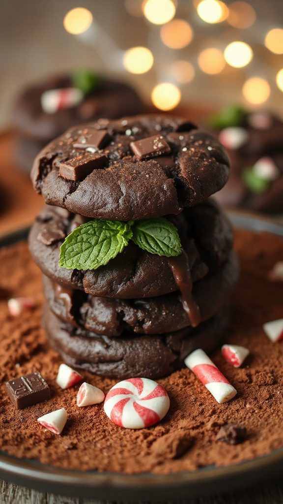 decadent chocolate mint cookies decadent chocolate mint cookies