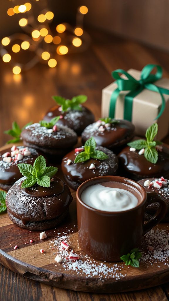 decadent chocolate mint cookies